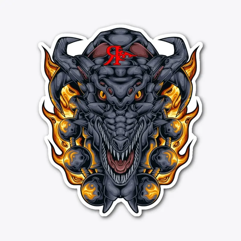 ROGUE DRAGON FIREBALL TATTOO ART