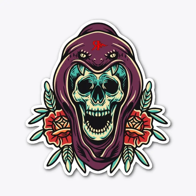 ROGUE GRIM REAPER SNAKE TATTOO ART