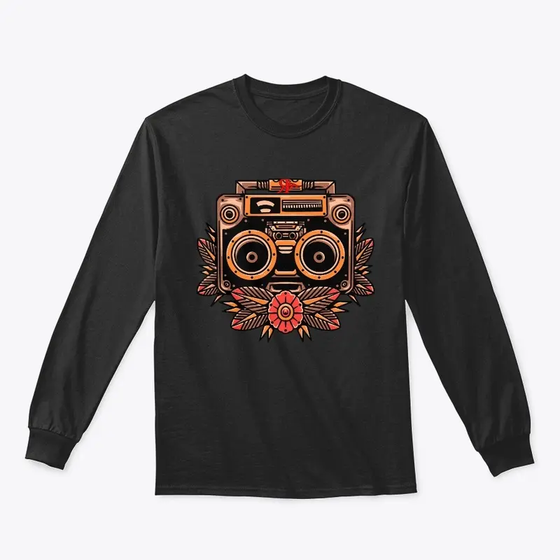 ROGUE RETRO BOOM BOX TATTOO ART